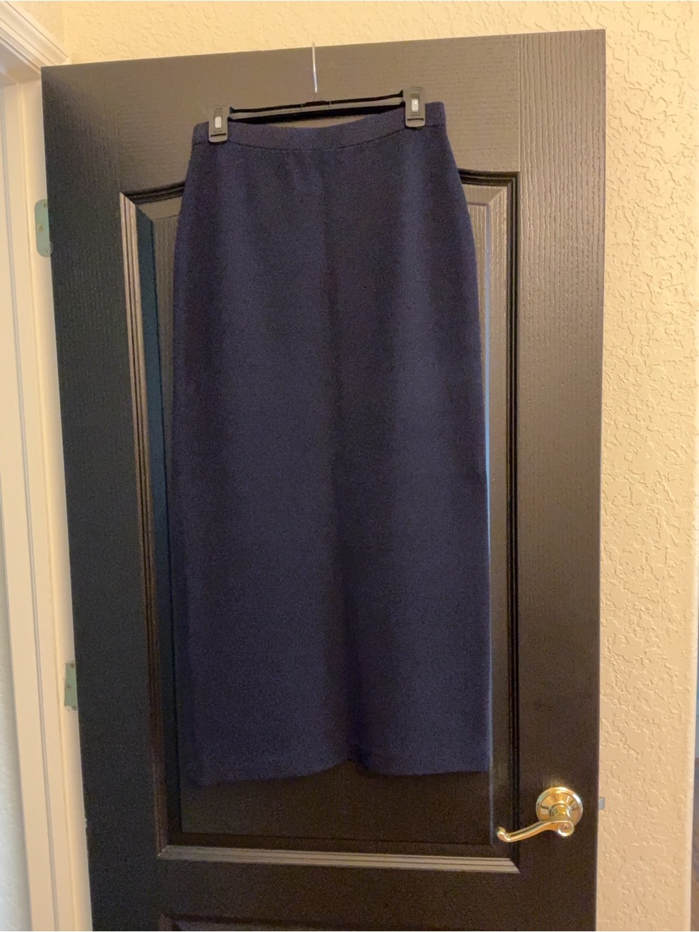 St. John Dark Navy Maxi Pencil Skirt